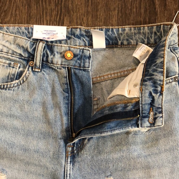 H&M Loose Straight High Waist Jeans - Picture 7 of 16